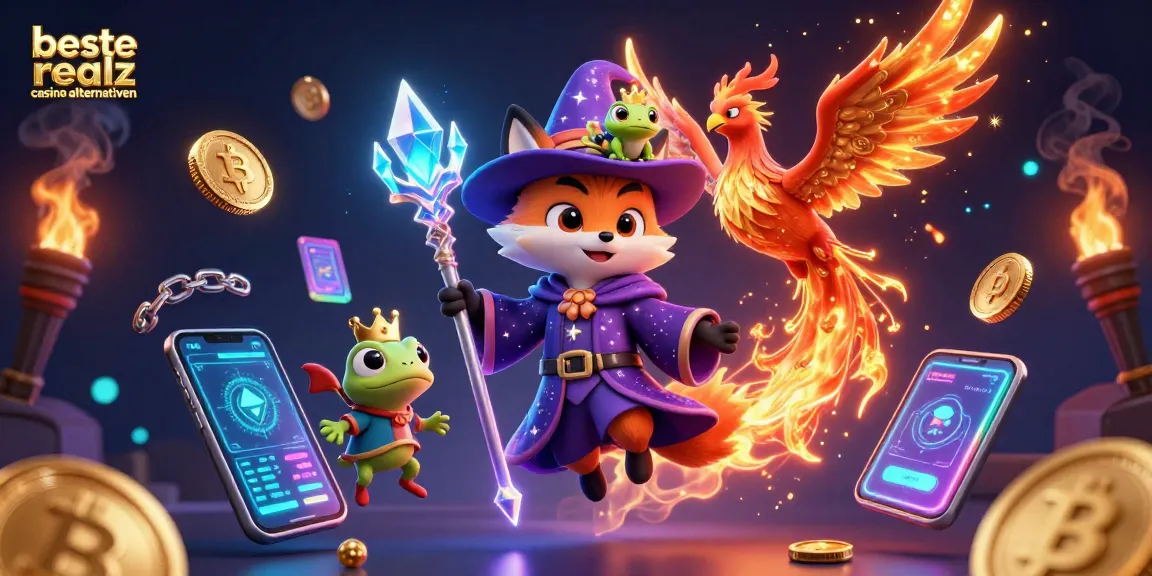 Erlebe die besten realz casino alternativen mit magischen Charakteren und leuchtenden Krypto-Motiven.