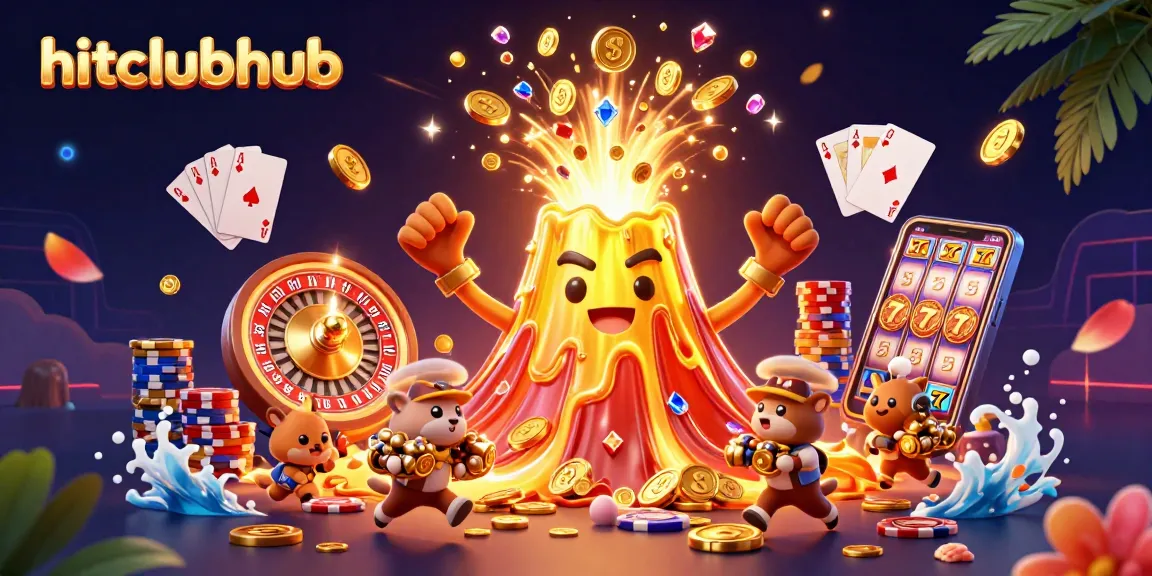 Spin the reels at hitclubhub in a vibrant 3D casino eruption of treasure and excitement.