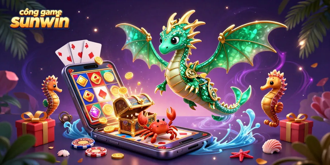 Engage with cổng game sunwin as the emerald sea dragon and vibrant game elements come alive.